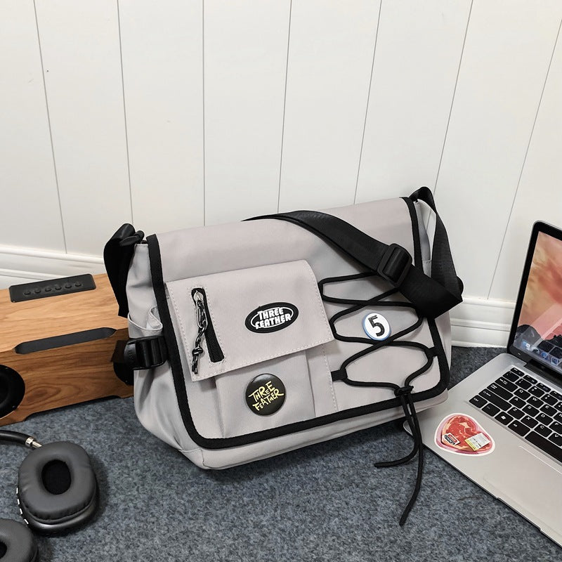 Men's Simple Fashion Campus Class Female Large Men's Messenger Bags
