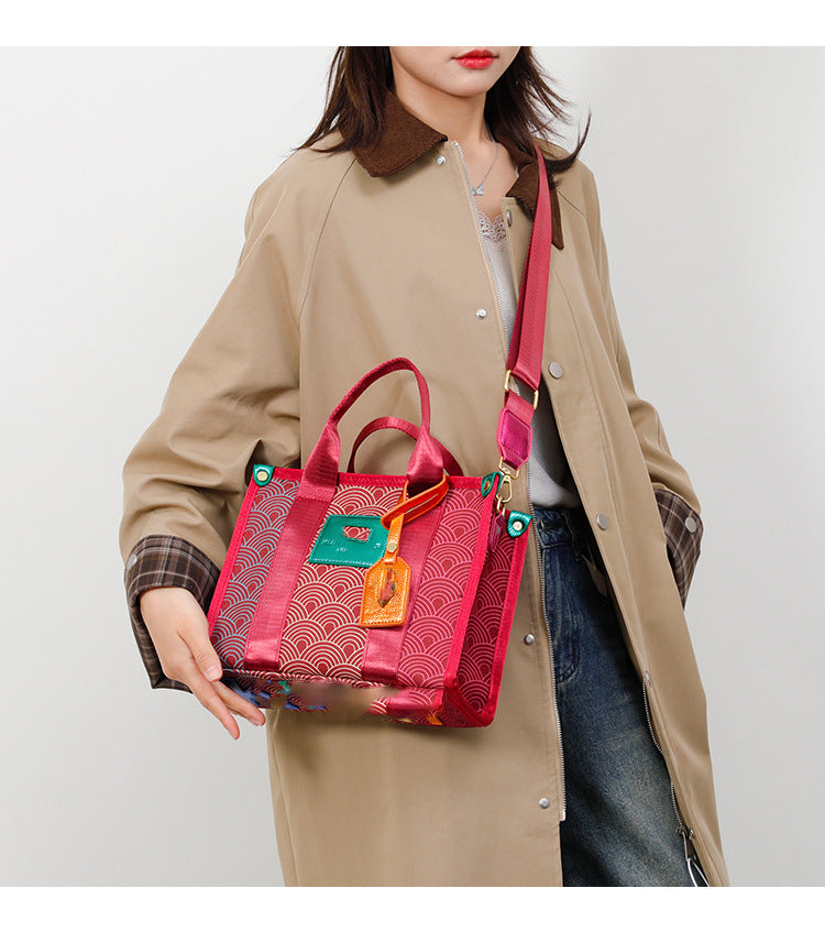 Trendy Women's Color-matching High-grade Large Capacity Crossbody Bags