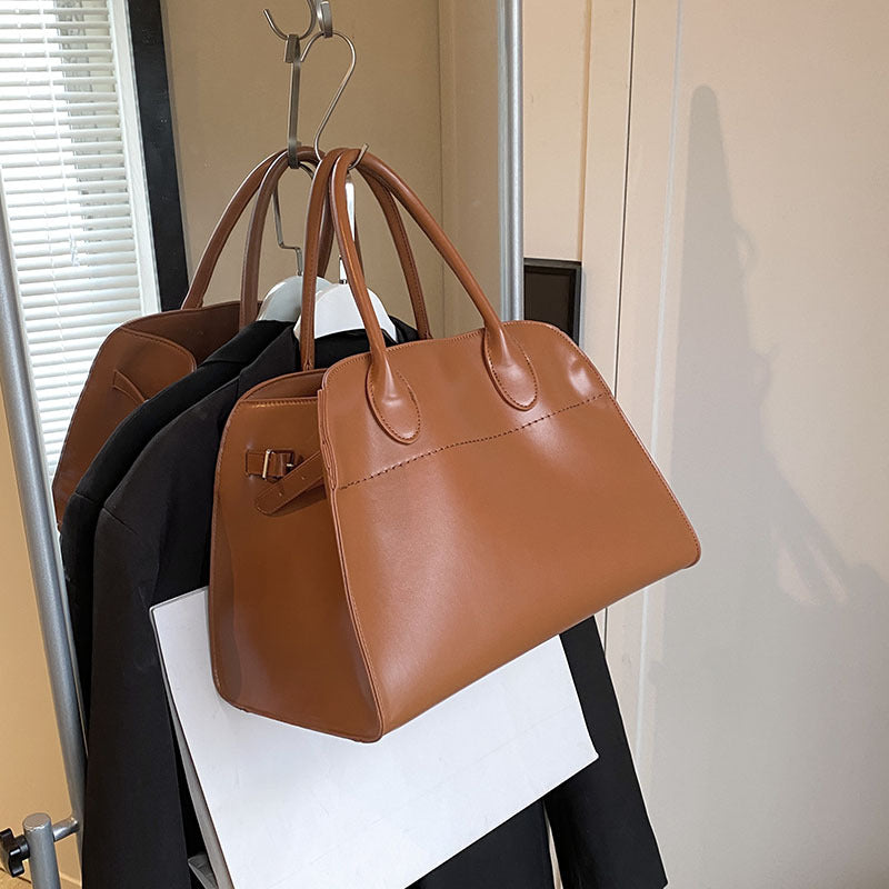 Women's Portable Plain Weave Big Airport Fashion Armpit Bags