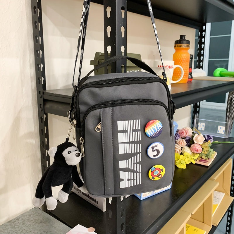 Multifunctional Fashion Letters Couple Large Capacity Men's Messenger Bags