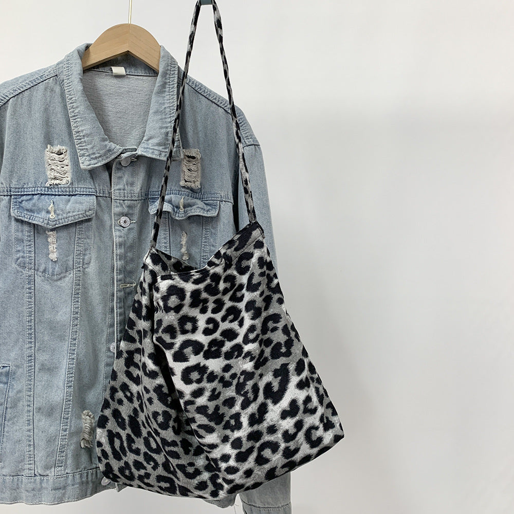 Leopard Print With Large Capacity Zipper Crossbody Bags