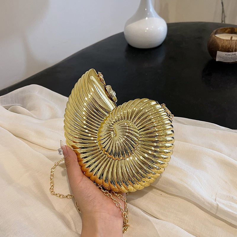 Women's Niche Design Conch Unique Acrylic Fashion Shoulder Bags