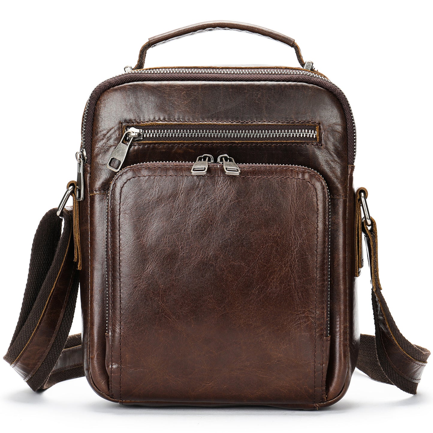 Leather Retro Crazy Horse Multifunctional Cowhide Men's Shoulder Bags