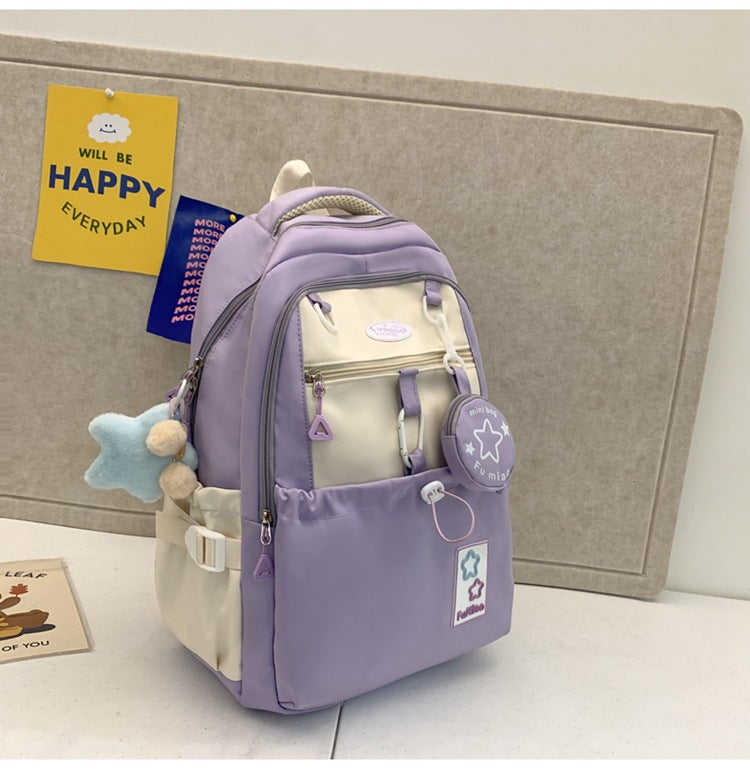 Korean College Style Girlish Cute Color Backpacks