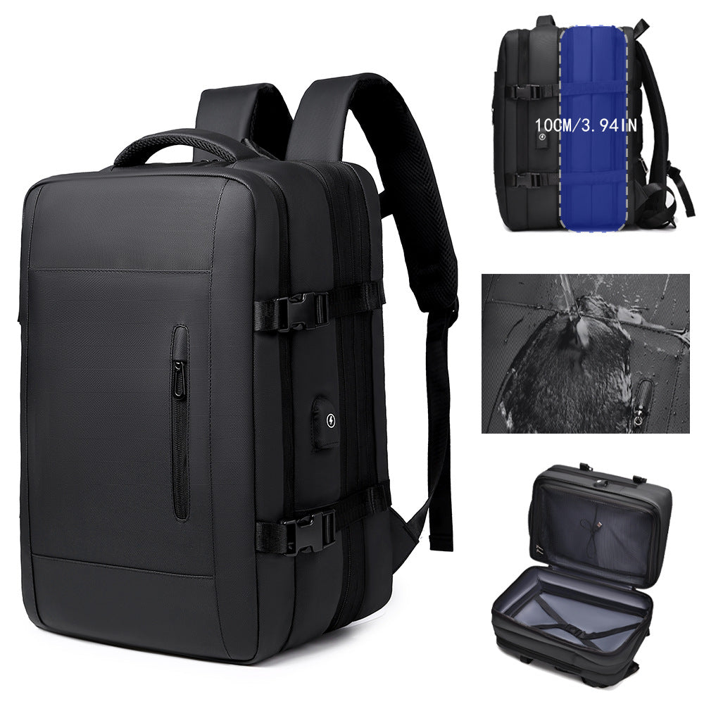 Men's Comfortable Slouchy Scalable Trip Computer Backpacks