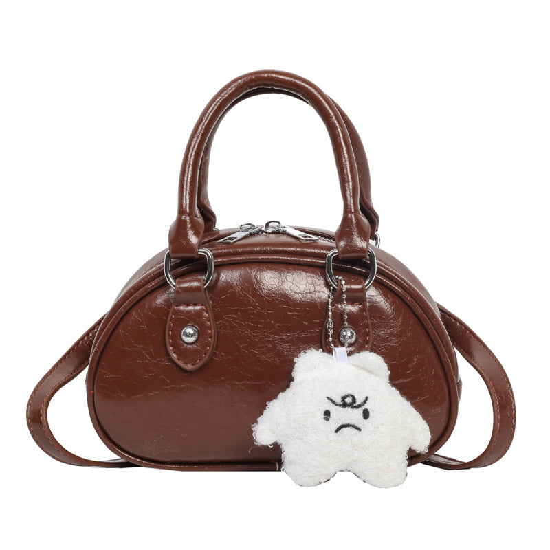 Women's Korean Style Simple Design Retro Fashionable Crossbody Bags