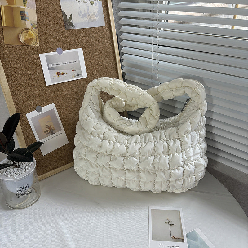 Women's Pleated Cloud Niche Down Clothes Bubble Crossbody Bags