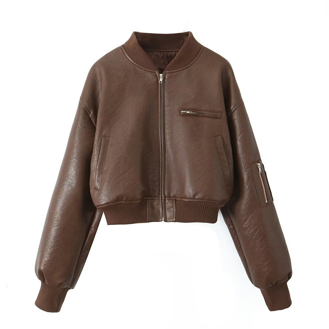 Women's Vintage Zipper Winter Loose Long Sleeve Jackets