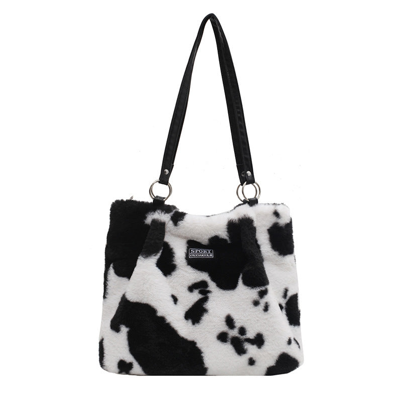 Personality Large Capacity Fur Popular Korean Shoulder Bags