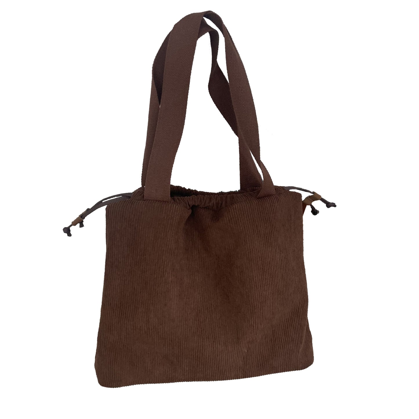Corduroy Solid Color Simple Large Capacity Shoulder Bags