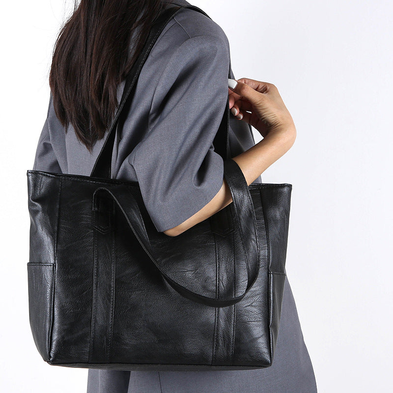Direct Sale Big Simple Large Capacity Totes Thickened Shoulder Bags