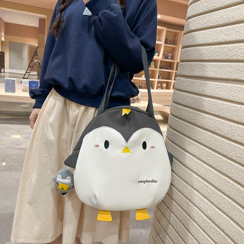 Cute Penguin Female Large Capacity Versatile Shoulder Bags