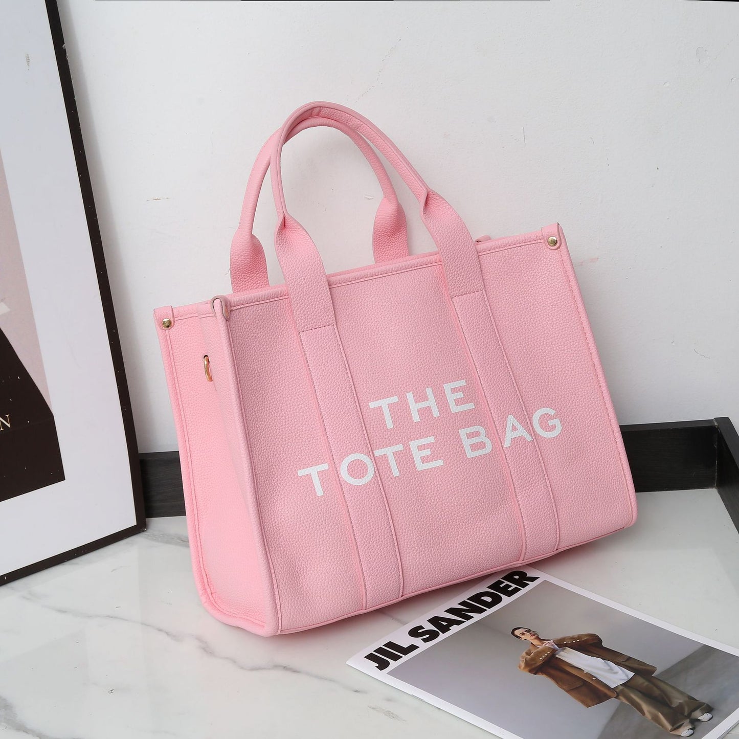 Retro Alphabet Large Capacity Commuter Niche Tote Bags