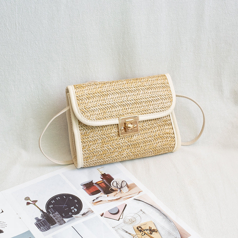 Women's Glamorous Comfortable Popular Innovative Straw Crossbody Bags