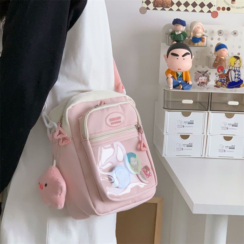 Transparent Millet Cartoon Pouch Tide Comic Crossbody Bags