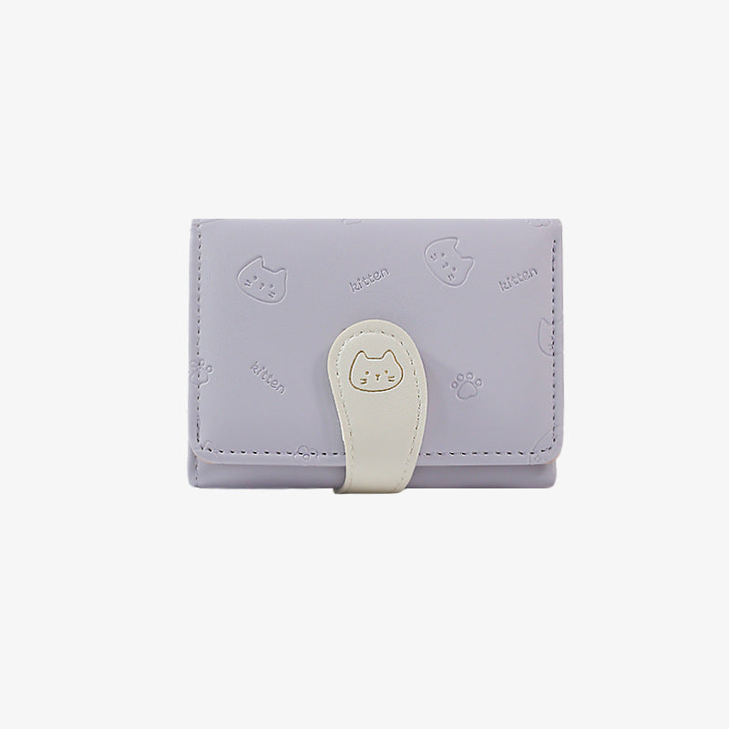 Cat Tail Cute Fashion Cartoon Printed Card Holder