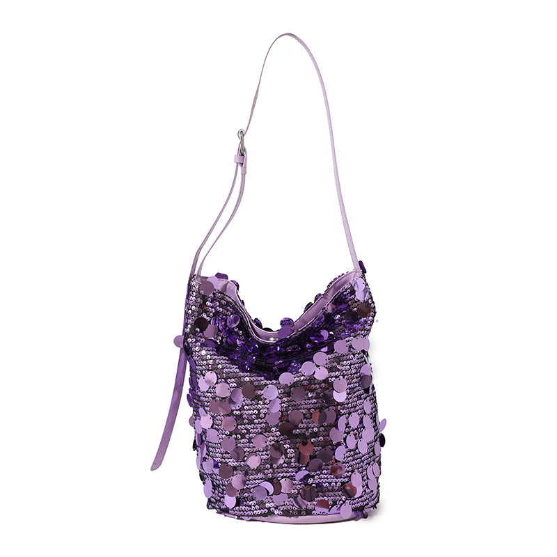 Women's Popular Sequined Design Versatile Chain Bags
