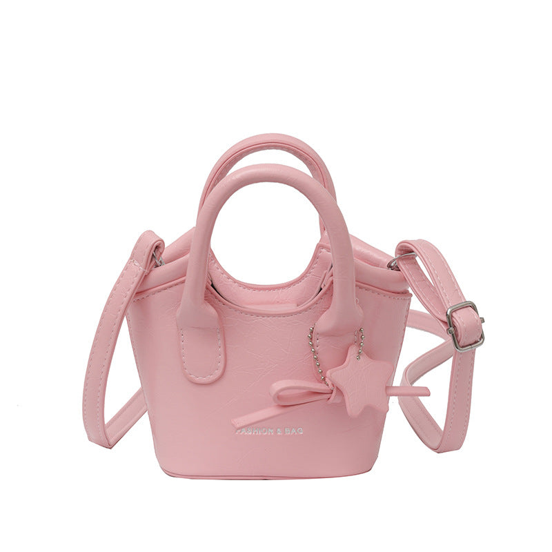 Women's Korean Fashion Large Capacity Vegetable Basket Crossbody Bags