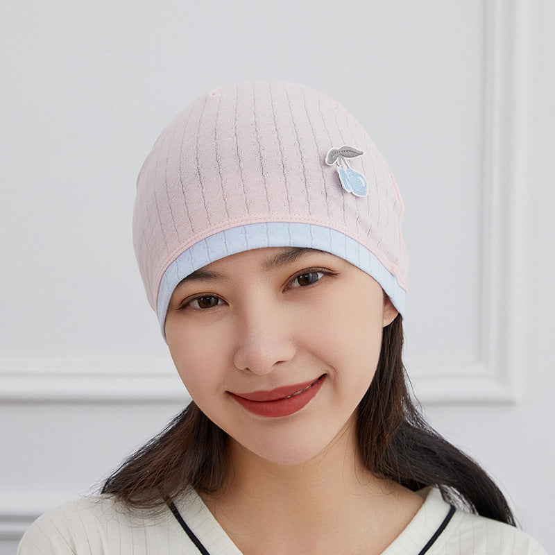 Cotton Confinement Cap Headscarf Summer Thin Bags