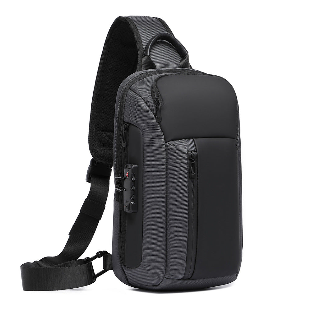 Men's Unique Charming Large Capacity Password Men's Chest Bags