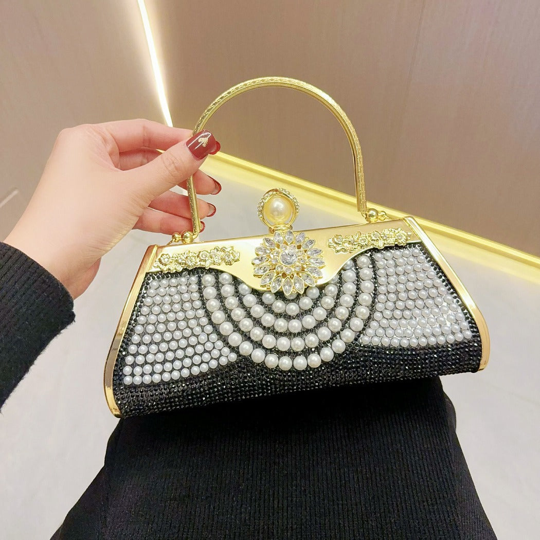 Women's Diamond Cheongsam Banquet Portable Dinner Evening Bags