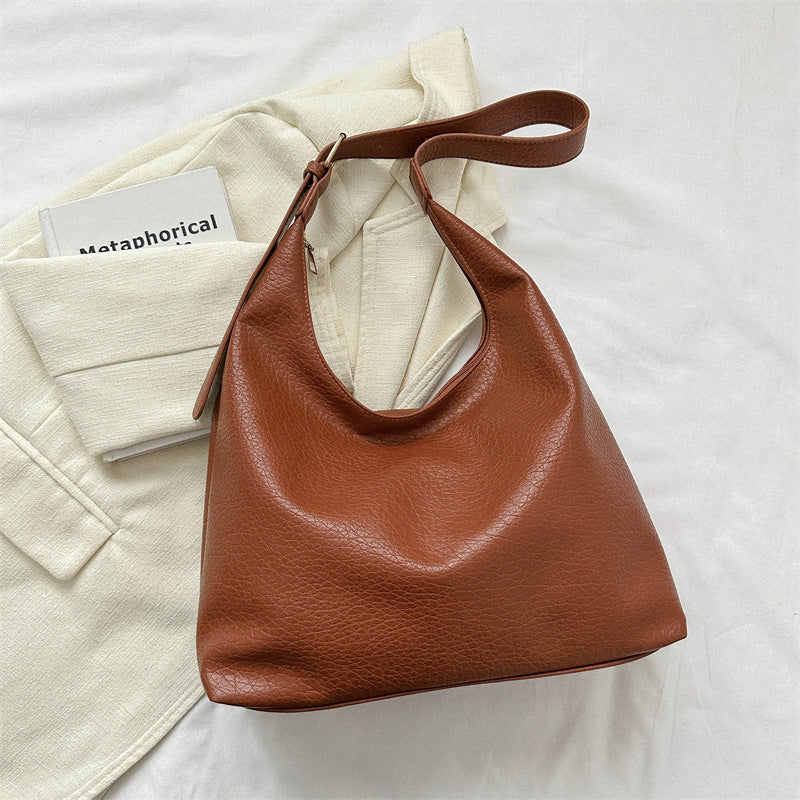 Women's Textured Commuter Winter Retro Fashion Underarm Handbags