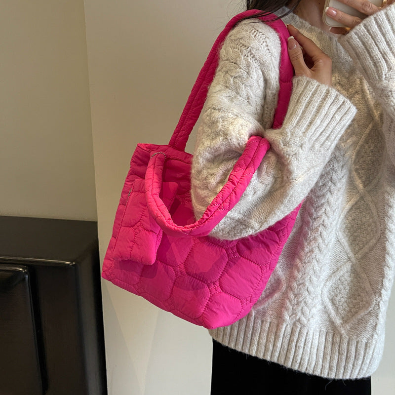 Women's Large Capacity Korean Down Coat Simple Shoulder Bags