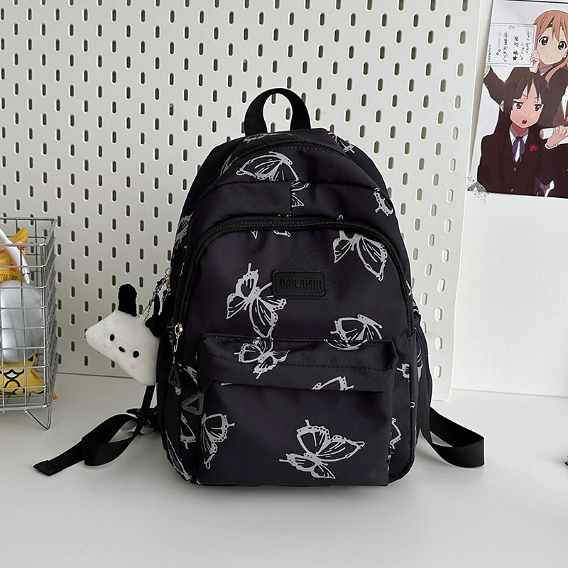 Style Butterfly Female Junior High Large Backpacks