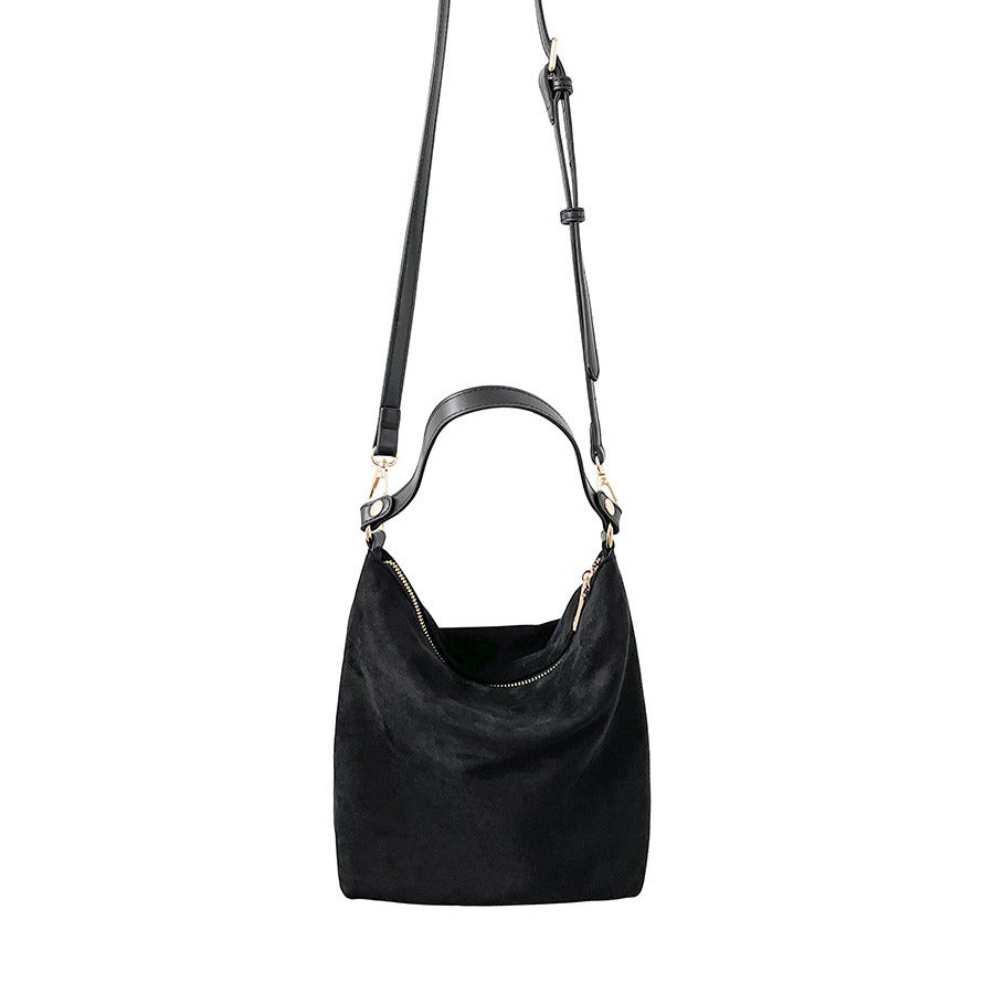 Suede Fashion Female Niche High-grade Modern Shoulder Bags