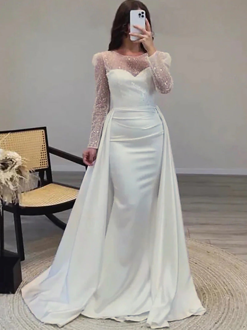Women's Banquet Long-sleeved Elegant Host Temperament Queen Dresses
