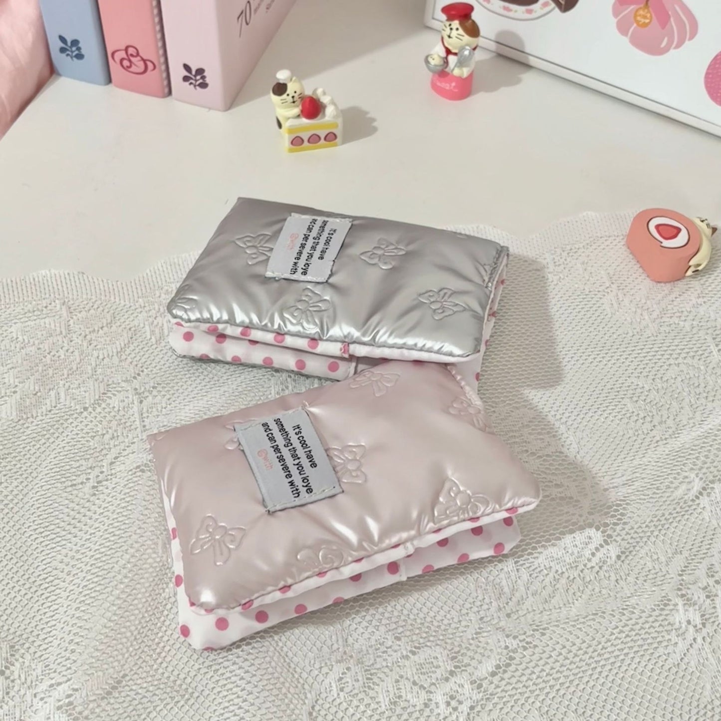 Style Pink Bow Passport Cute Abroad Id Package