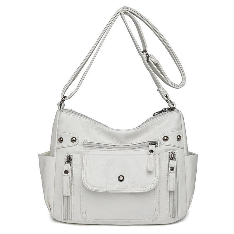 Women's Fashion Practical Washed Simple Mother Crossbody Bags