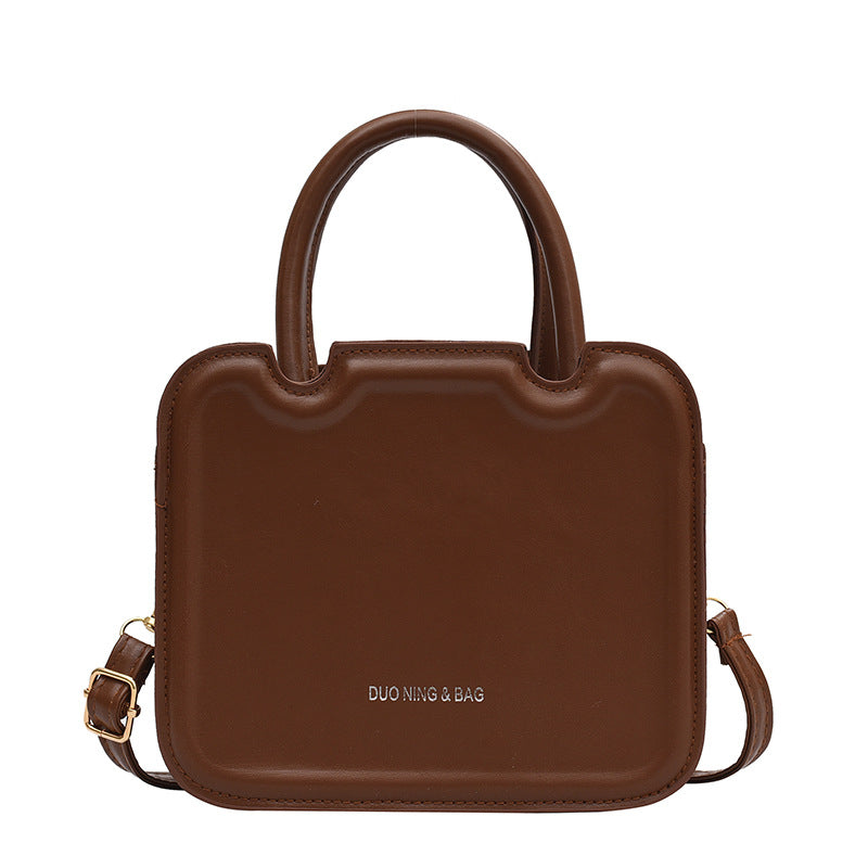 Retro Biscuit Fashionable Fashion Gilding Letters Handbags
