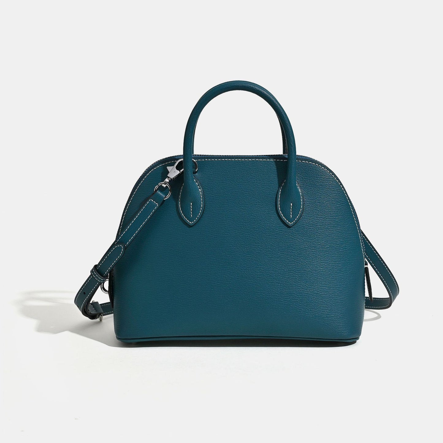 Women's Cowhide Bowling Commuter Genuine Leather Handbags