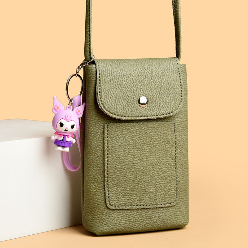 Women's Slouchy Mobile Shopping Walking Mini Phone Bags