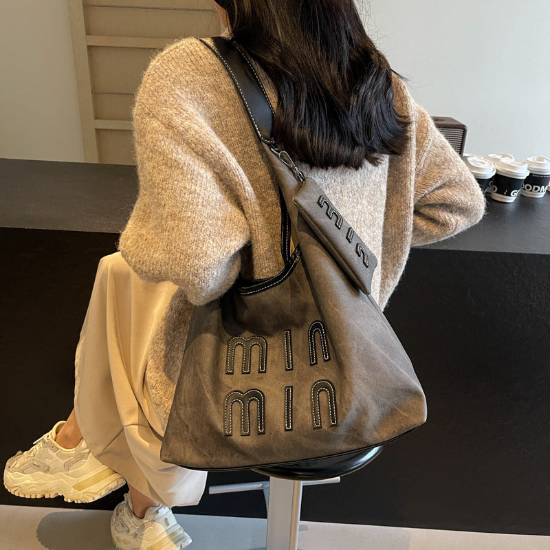 Women's Style Retro Denim Underarm Autumn Fashion Simple Shoulder Bags