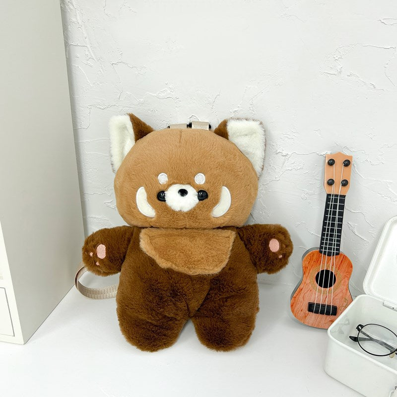 Lesser Panda Doll Cartoon Cute Fluffy Backpacks