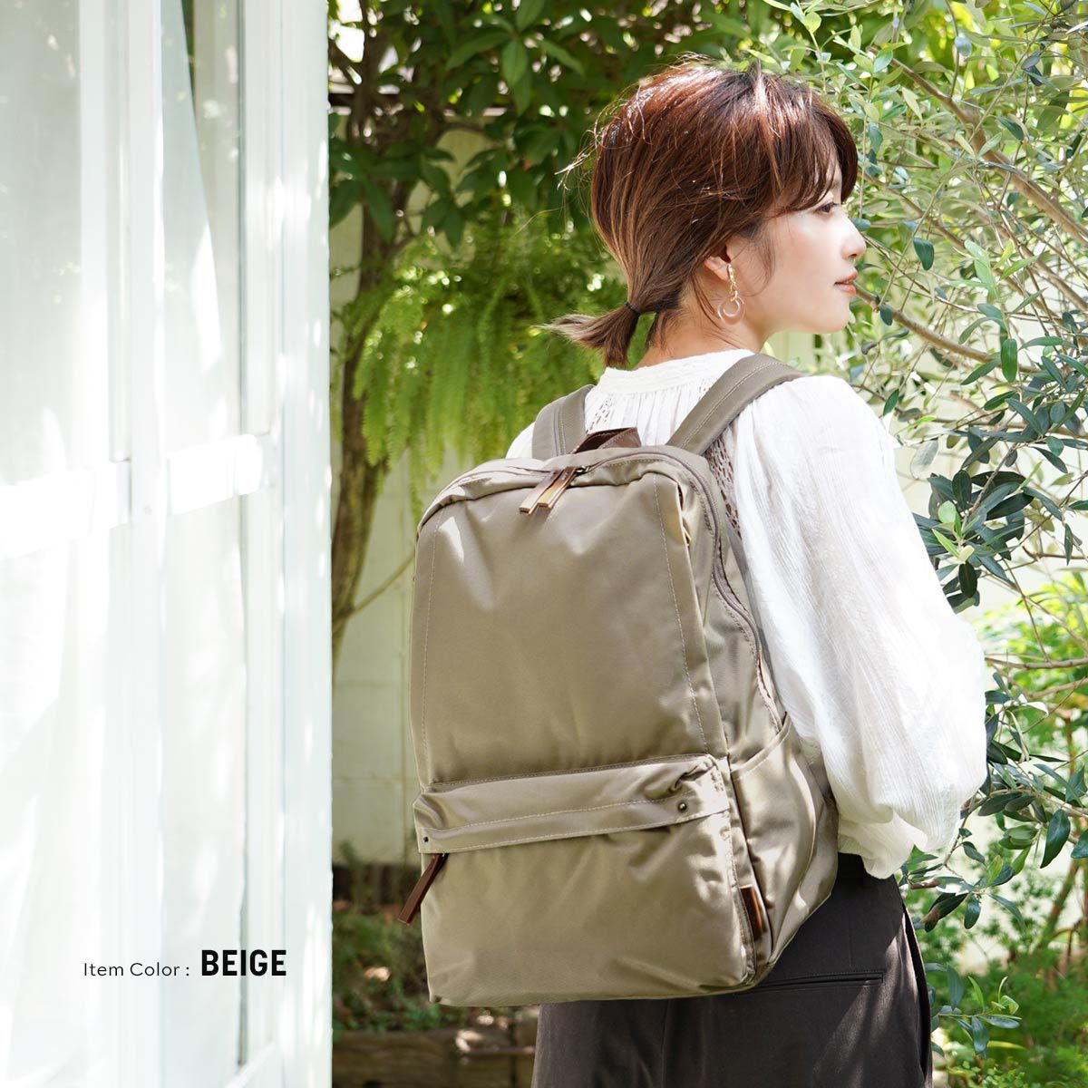 Men's Lightweight Waterproof Nylon Low Luxury Street Backpacks