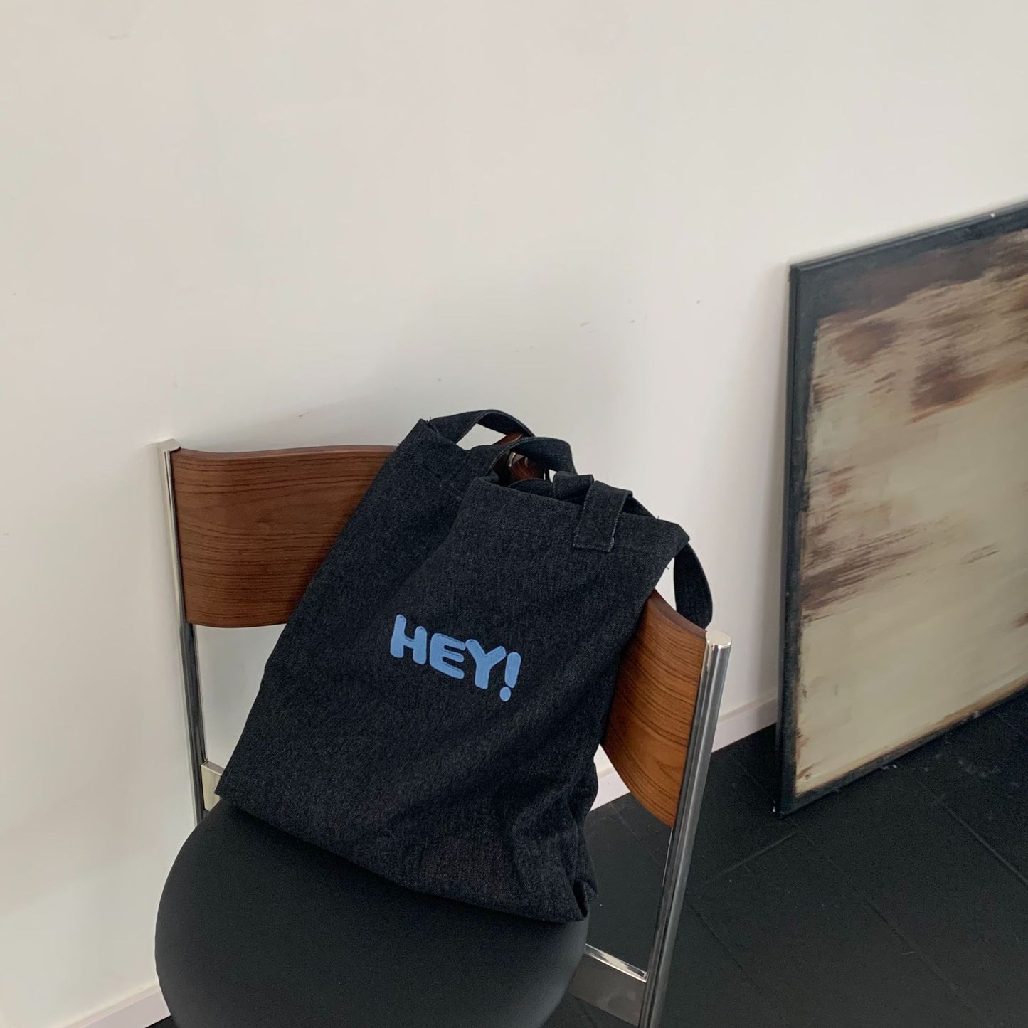 Women's Autumn Canvas Large Capacity Denim Letters Crossbody Bags