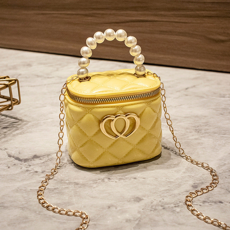 Women's Fashion Mini Rhombus Gel Pairs Of Shoulder Bags