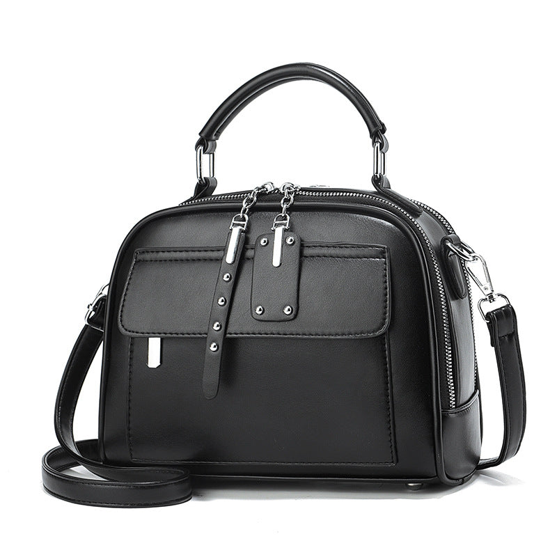 Women's Fashion Leather Silk Large Capacity Crossbody Bags