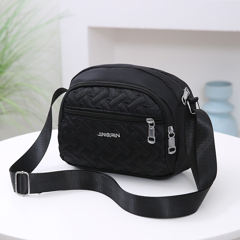 Women's Silk Cloth Letters Fashion Solid Color Crossbody Bags