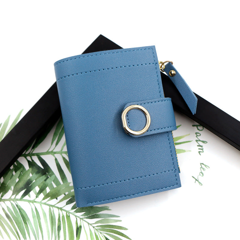 Women's Zipper Single Short Fresh Artistic Ladies Wallets