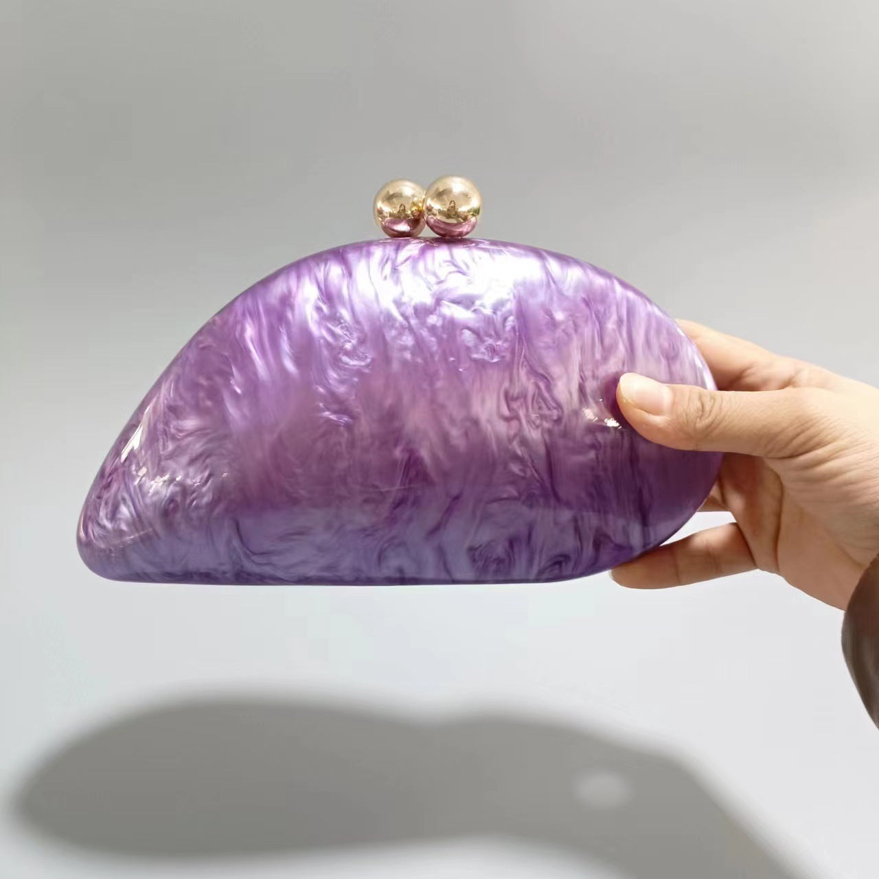Women's Press Acrylic Wedding Banquet Clutch Chain Bags