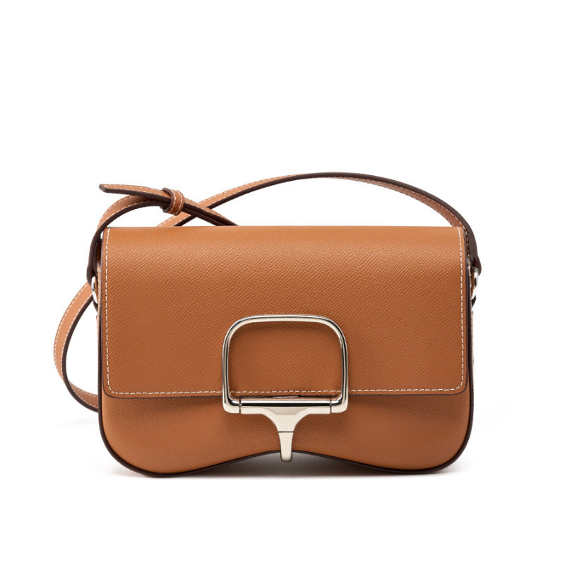 Leather Palm Print Cushion High Sense Crossbody Bags