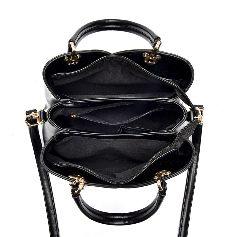 Fashion Plaid Large Capacity Color Matching Shoulder Bags