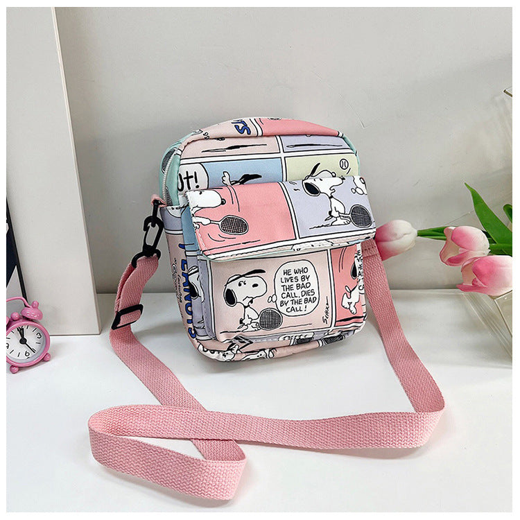 Cool Popular Cartoon Cute Snoopy Mini Crossbody Bags