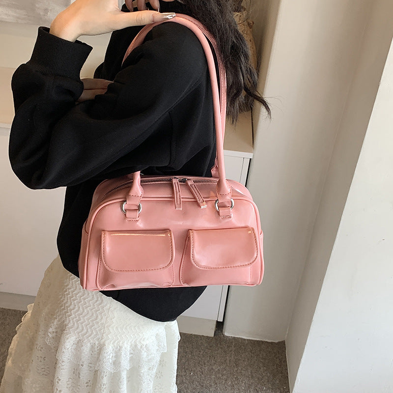 Women's Korean Style Trendy Design Underarm Baguette Summer Armpit Bags
