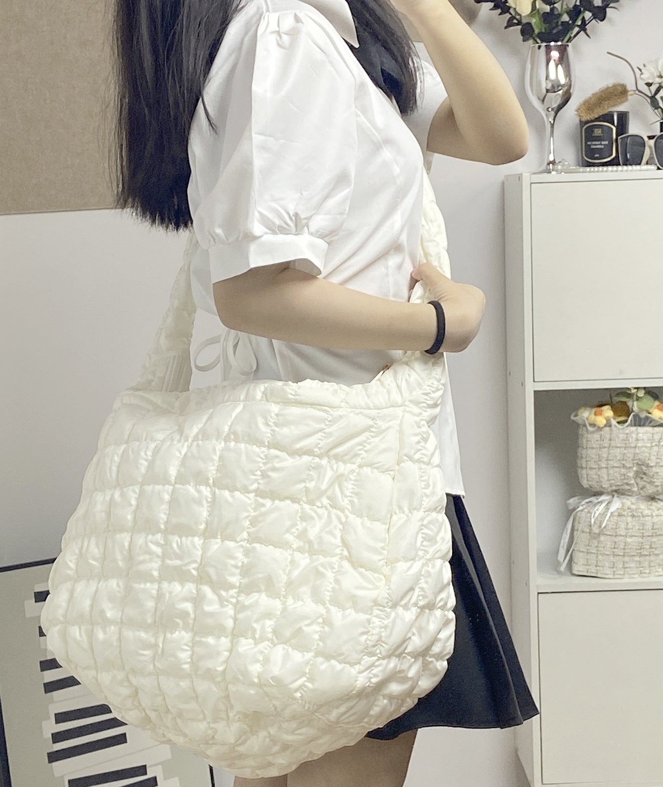 Women's Korean Pleated Cloud Versatile Large Capacity Crossbody Bags