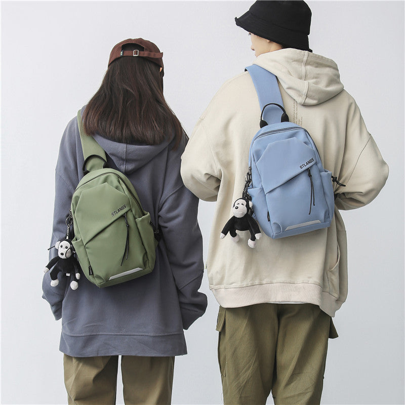 Women's & Men's Adjustable Fashion Simple Single Riding Trend Backpacks